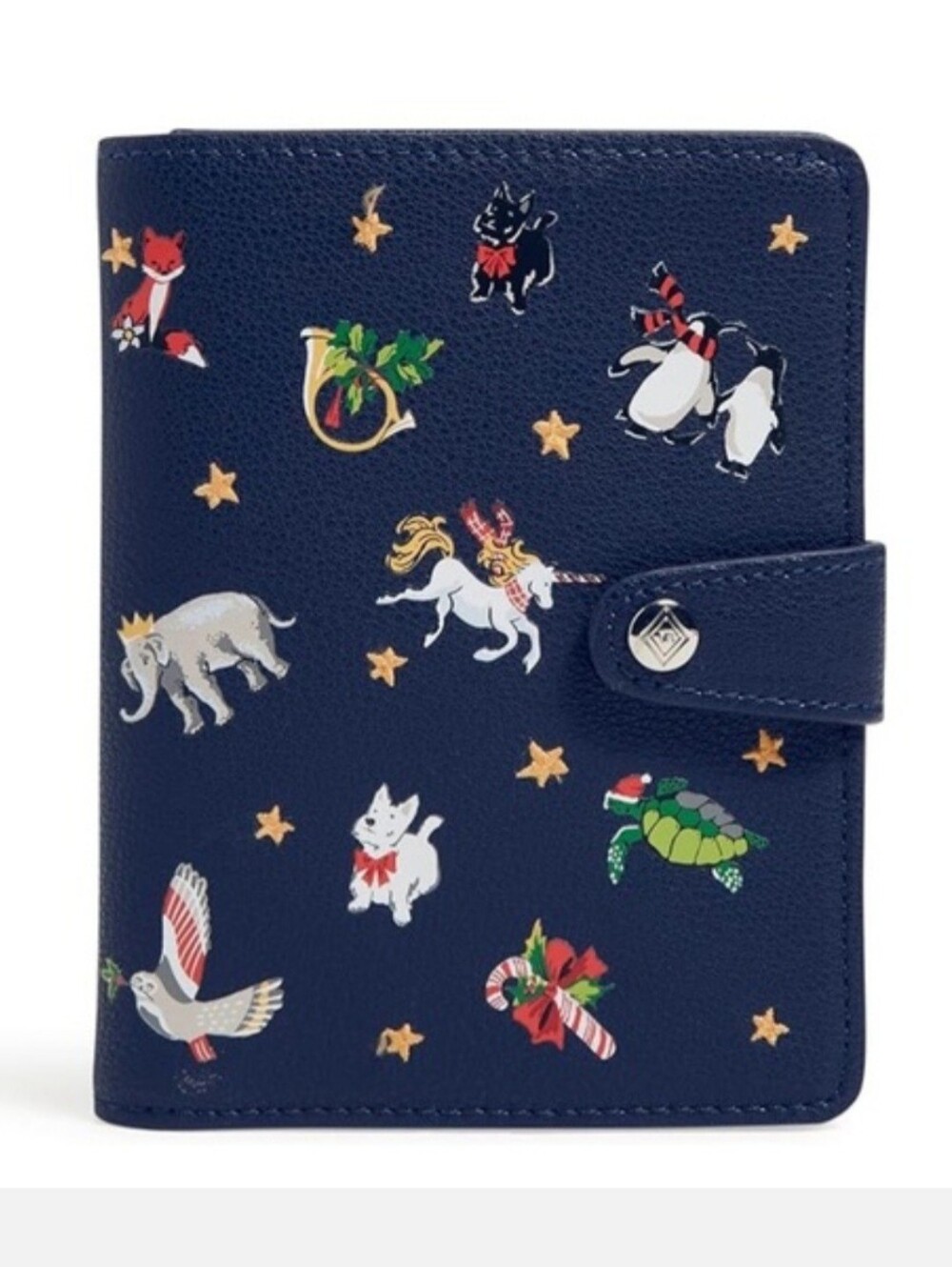 Vera Bradley RFID Passport Wallet Snow Globe Motifs